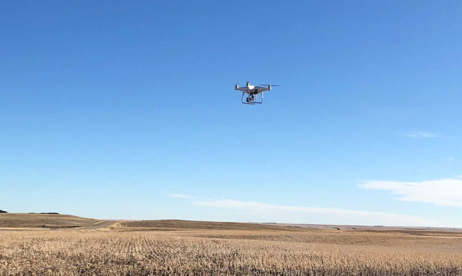 Image of UAV or drone in flight Quest UAV mapping services